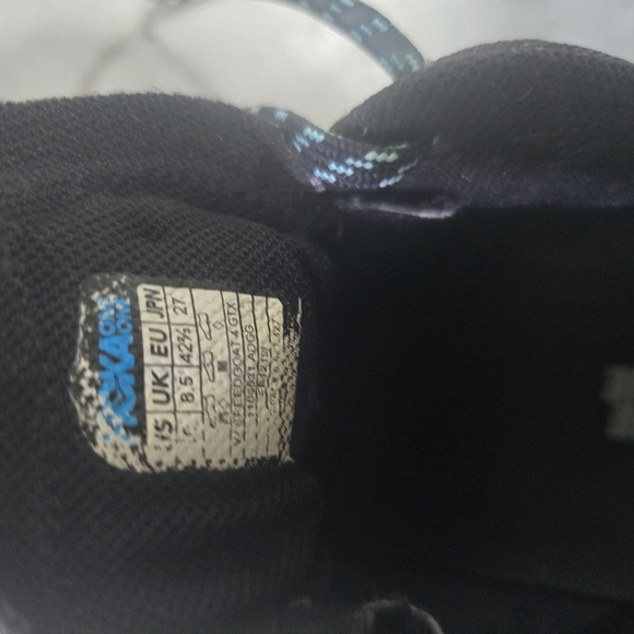 Hoka‎ One One Black and Blue Athletic Shoes - Picture 9 of 9